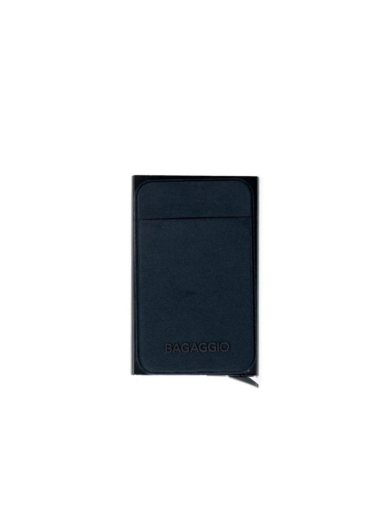 Carteira automática masculina metal advanced preta