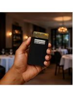 Carteira automática masculina metal advanced preta