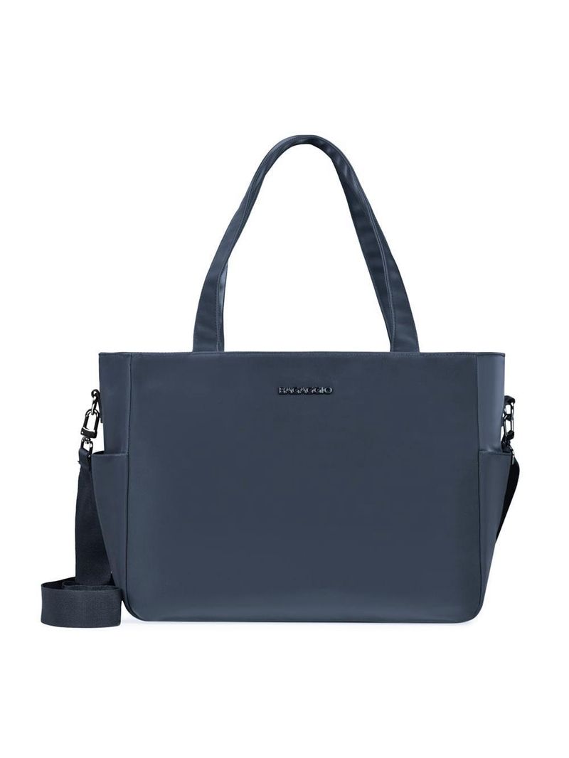 Bolsa feminina média executiva donna azul marinho