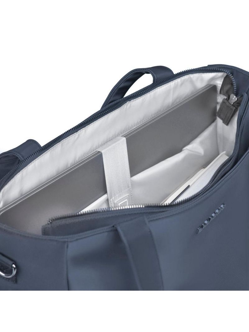 Bolsa feminina média executiva donna azul marinho