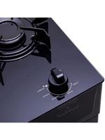 Fogão atlas 4 bocas mônaco top glass com mesa de vidro e acendimento automático bivolt – preto