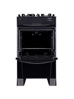 Fogão atlas 4 bocas mônaco top glass com mesa de vidro e acendimento automático bivolt – preto