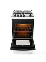 Fogão atlas 4 bocas agile up com mesa de inox, grade dupla no forno e acendimento automático bivolt - branco