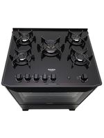 Fogão dako 5 bocas magister com mesa de vidro e acendimento automático bivolt - preto