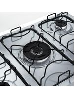 Fogão 5 bocas dako supreme com mesa em inox e acendimento automático branco – bivolt