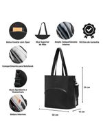 Bolsa executiva feminina donna preta