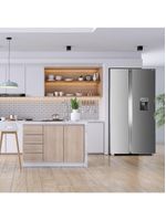 Geladeira Philco Side By Side PRF535ID Eco Inverter 434L Inox 110V