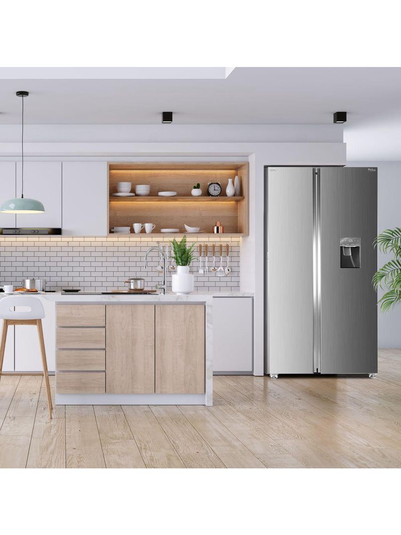 Geladeira Philco Side By Side PRF535ID Eco Inverter 434L Inox 110V