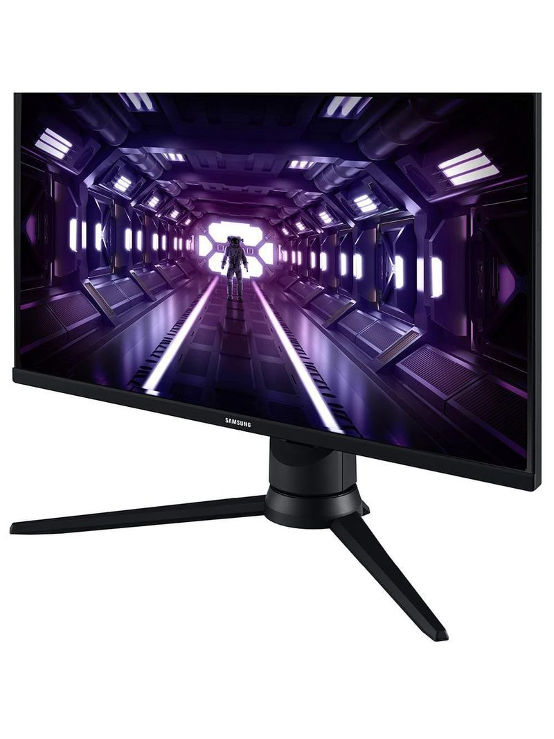 Monitor gamer samsung odyssey 24", fhd, 144 hz, 1ms, com ajuste de altura, hdmi, dp, vga, freesync, preto, série g3