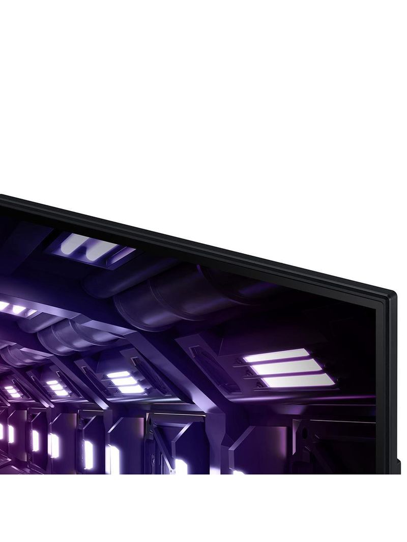 Monitor gamer samsung odyssey 24", fhd, 144 hz, 1ms, com ajuste de altura, hdmi, dp, vga, freesync, preto, série g3