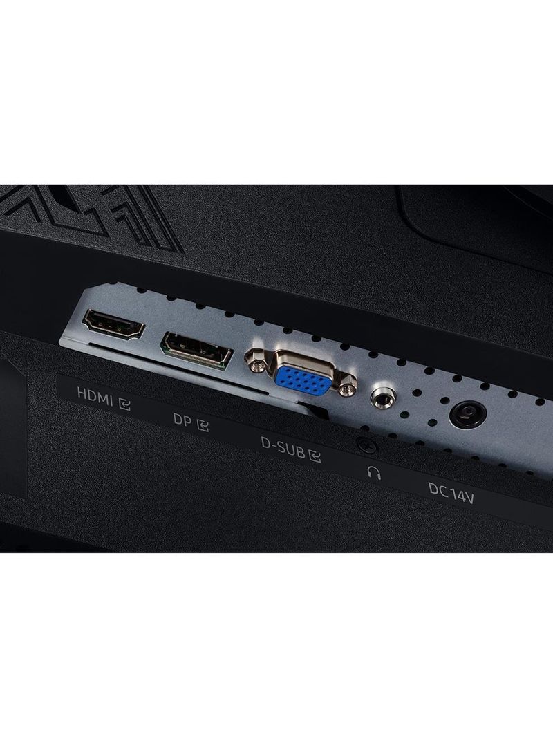 Monitor gamer samsung odyssey 24", fhd, 144 hz, 1ms, com ajuste de altura, hdmi, dp, vga, freesync, preto, série g3