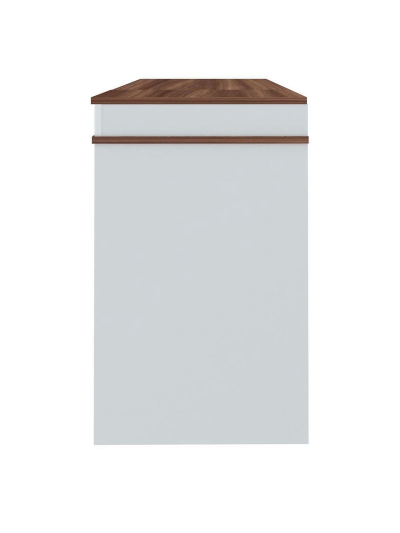 Escrivaninha artany mind com tampo duplo basculante - ipê/branco