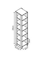 Armário closet nova mobile slim yes com 6 prateleiras