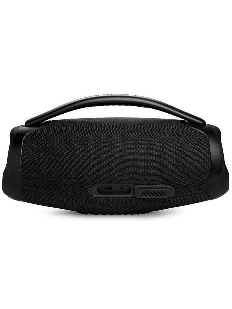 Caixa de som portátil jbl boombox 3 com wi-fi, bluetooth e certificação ip67 resistente à água - preta