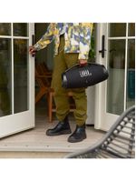 Caixa de som portátil jbl boombox 3 com wi-fi, bluetooth e certificação ip67 resistente à água - preta
