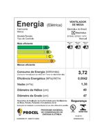 Ventilador de mesa electrolux efd40 duoforce air+ 40cm 126w 6 pás grafite
