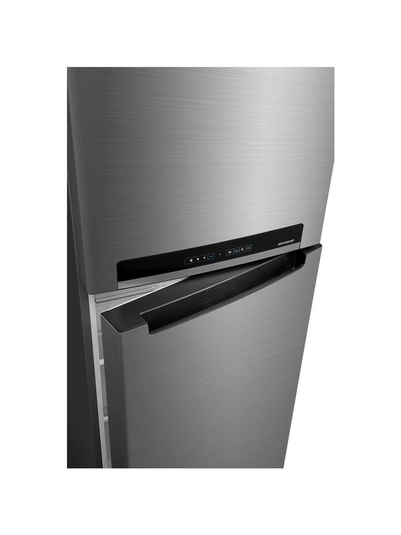 Geladeira midea frost free duplex 394l inverter inox