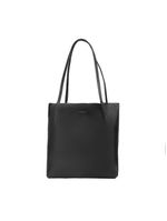 Bolsa de ombro feminina grande de couro shopping bag bg preta