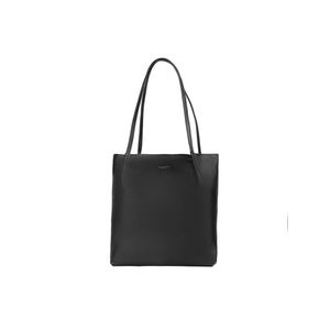 Bolsa de ombro feminina grande de couro shopping bag bg preta