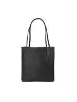 Bolsa de ombro feminina grande de couro shopping bag bg preta