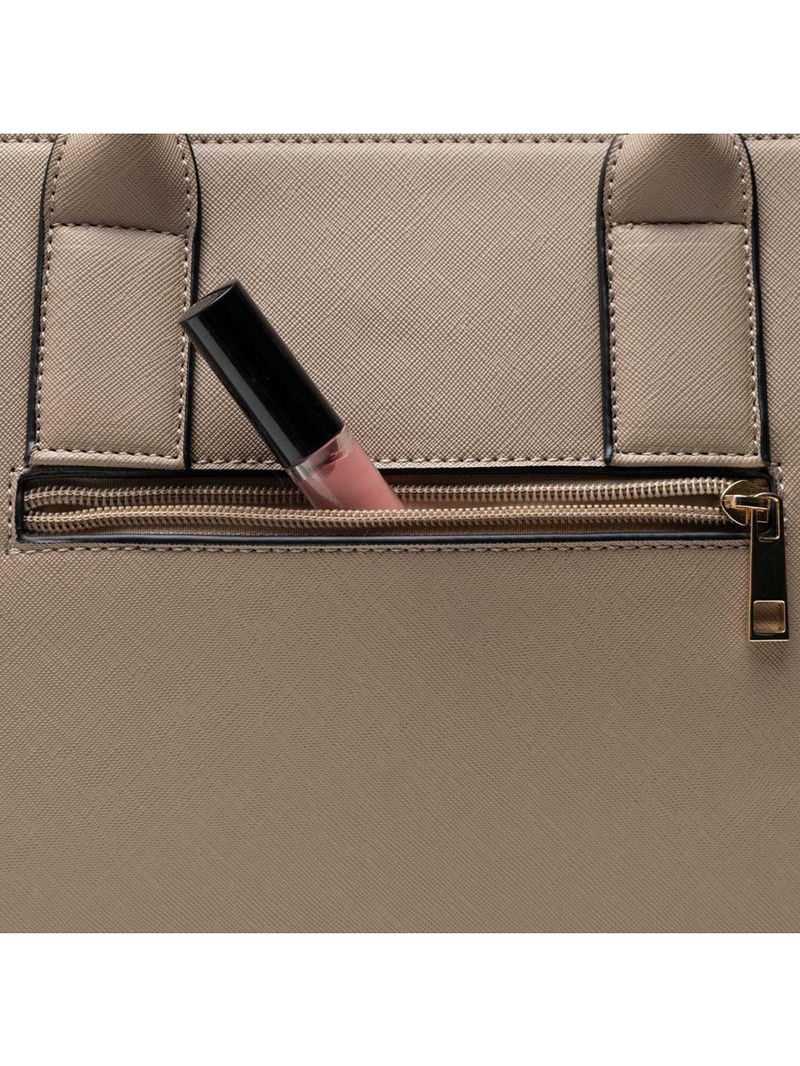 Bolsa de mão feminina saffiano fendi