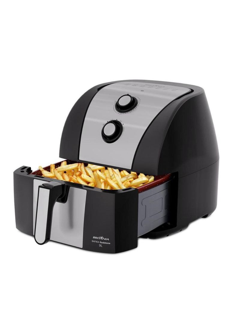 Fritadeira eletrica britânia baf90a redstone 9l 2000w air flow preta