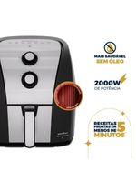 Fritadeira eletrica britânia baf90a redstone 9l 2000w air flow preta