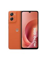 Smartphone motorola moto g06 4g tela 6,9” 128gb câmera 50mp laranja