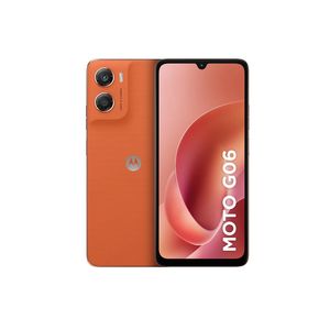 Smartphone motorola moto g06 4g tela 6,9” 128gb câmera 50mp laranja