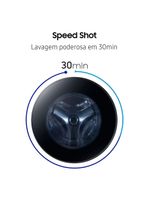 Lava e seca samsung smart wd18t com ai wash, digital inverter e ecobubble black inox - 18/10 kg