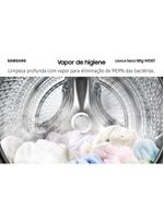 Lava e seca samsung smart wd18t com ai wash, digital inverter e ecobubble black inox - 18/10 kg