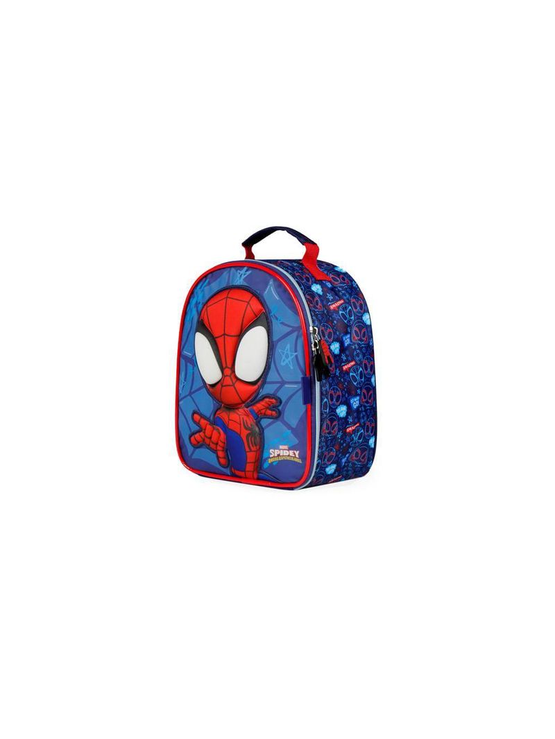 Lancheira térmica infantil masculina spidey baby 3d azul