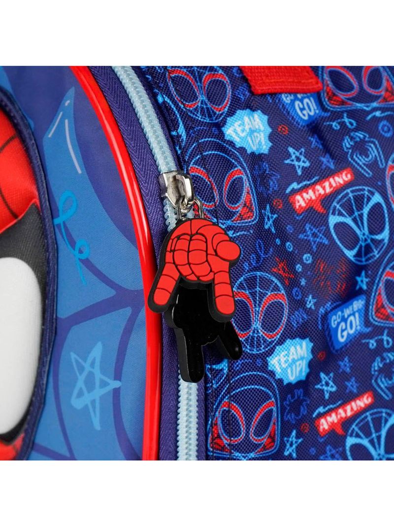 Lancheira térmica infantil masculina spidey baby 3d azul