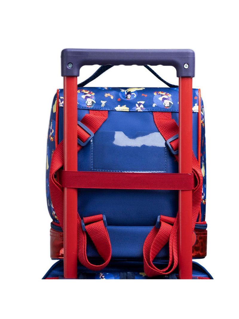 Lancheira térmica infantil feminina branca de neve azul escuro