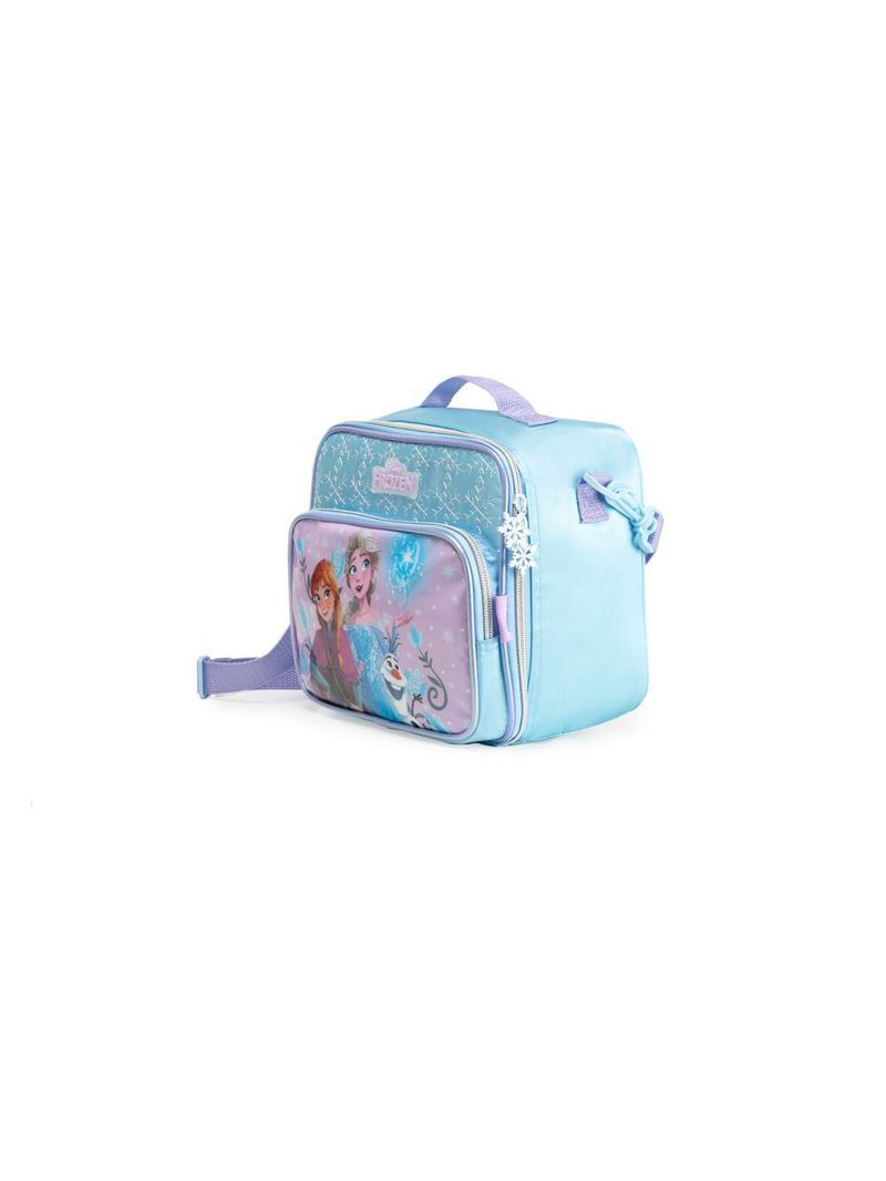 Lancheira térmica infantil feminina frozen azul claro