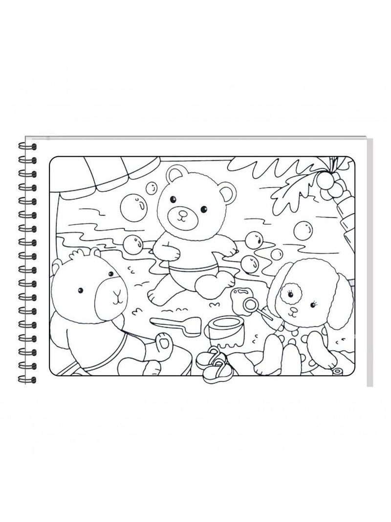 Livro De Colorir Cute Vibes Capa Dura Holográfica Verde