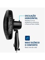 Ventilador de coluna 40cm mondial super power vsp40c 6 pás 3 velocidades preto/prata