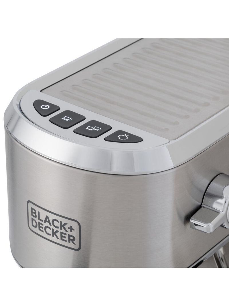Cafeiteira espresso black+decker cea1200g gourmand gris 1200w multifunções inox
