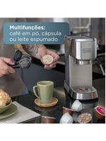 Cafeiteira espresso black+decker cea1200g gourmand gris 1200w multifunções inox