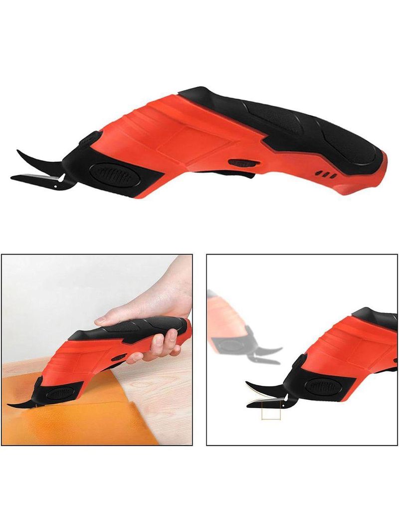 Tesoura Eletrica Sem Fio Corta Tecido Costura Tapete Papel Papelao Lamina Forte Artesanato Diy