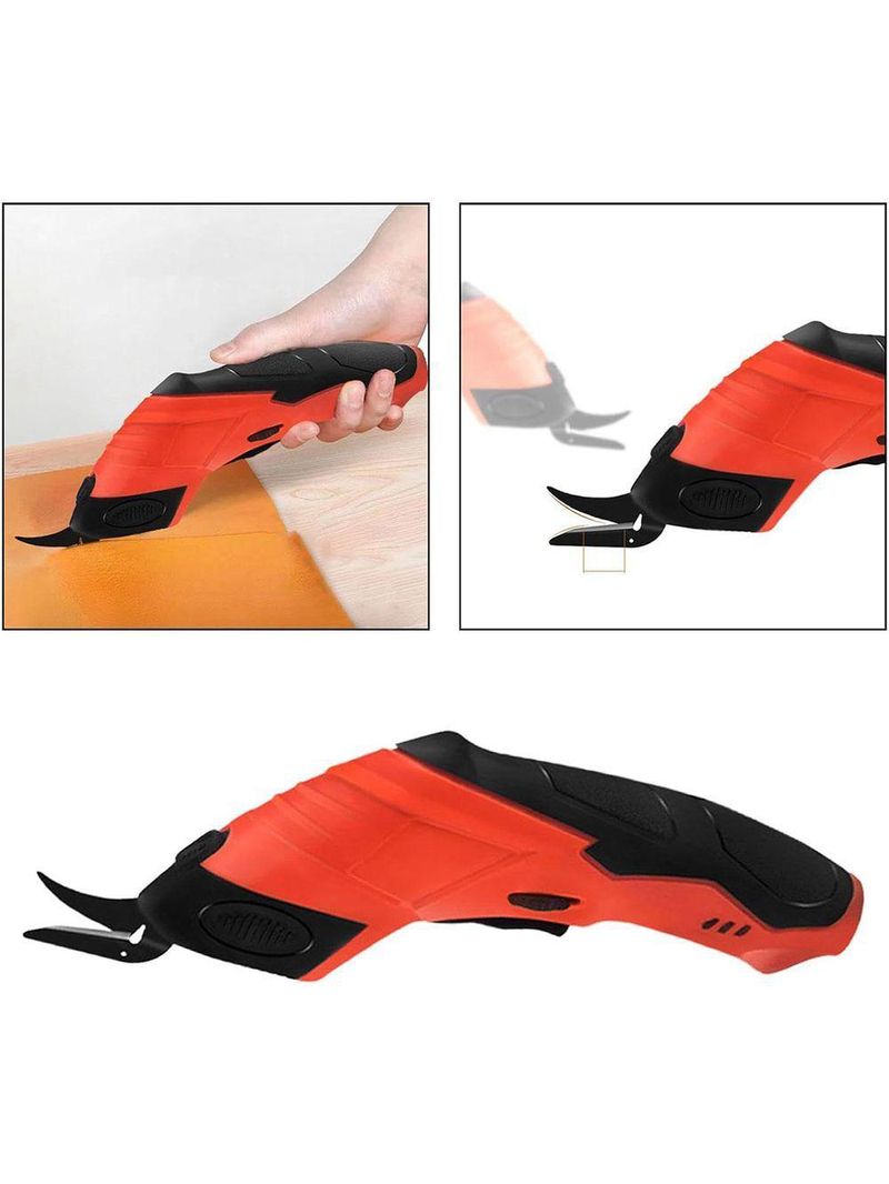 Tesoura Eletrica Sem Fio Corta Tecido Costura Tapete Papel Papelao Lamina Forte Artesanato Diy