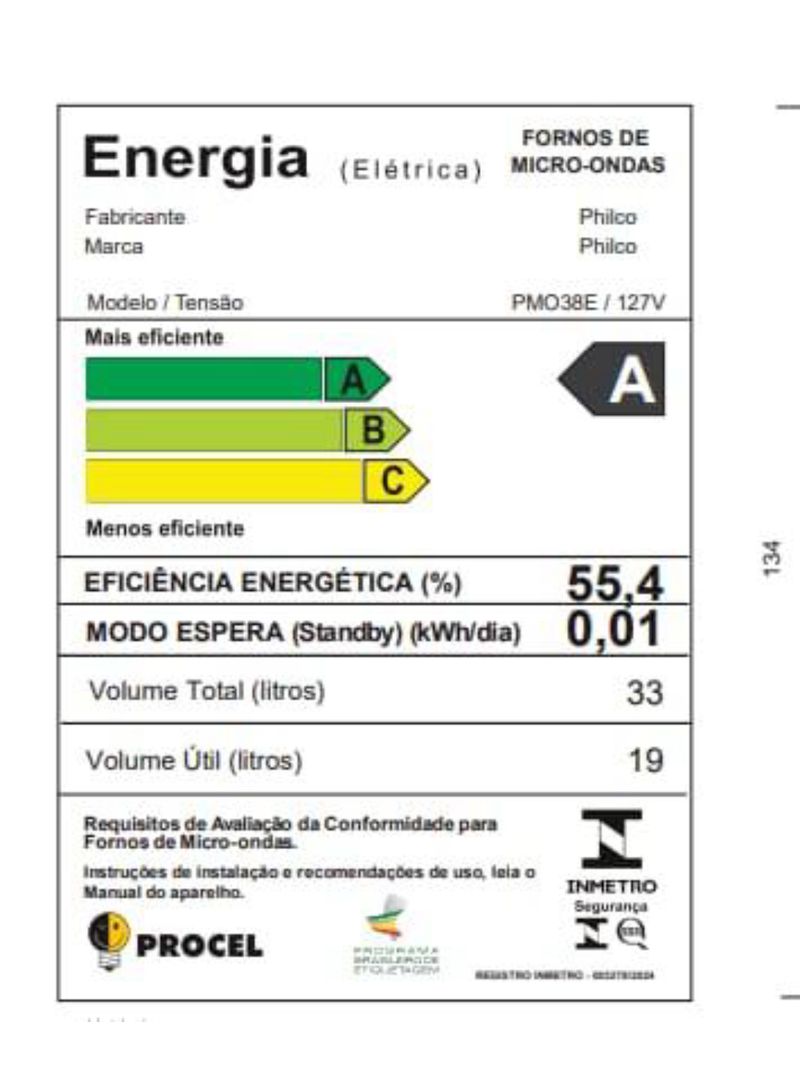 Micro-ondas philco pmo38e 1400w com função manter aquecido e tirar odor – branco espelhado