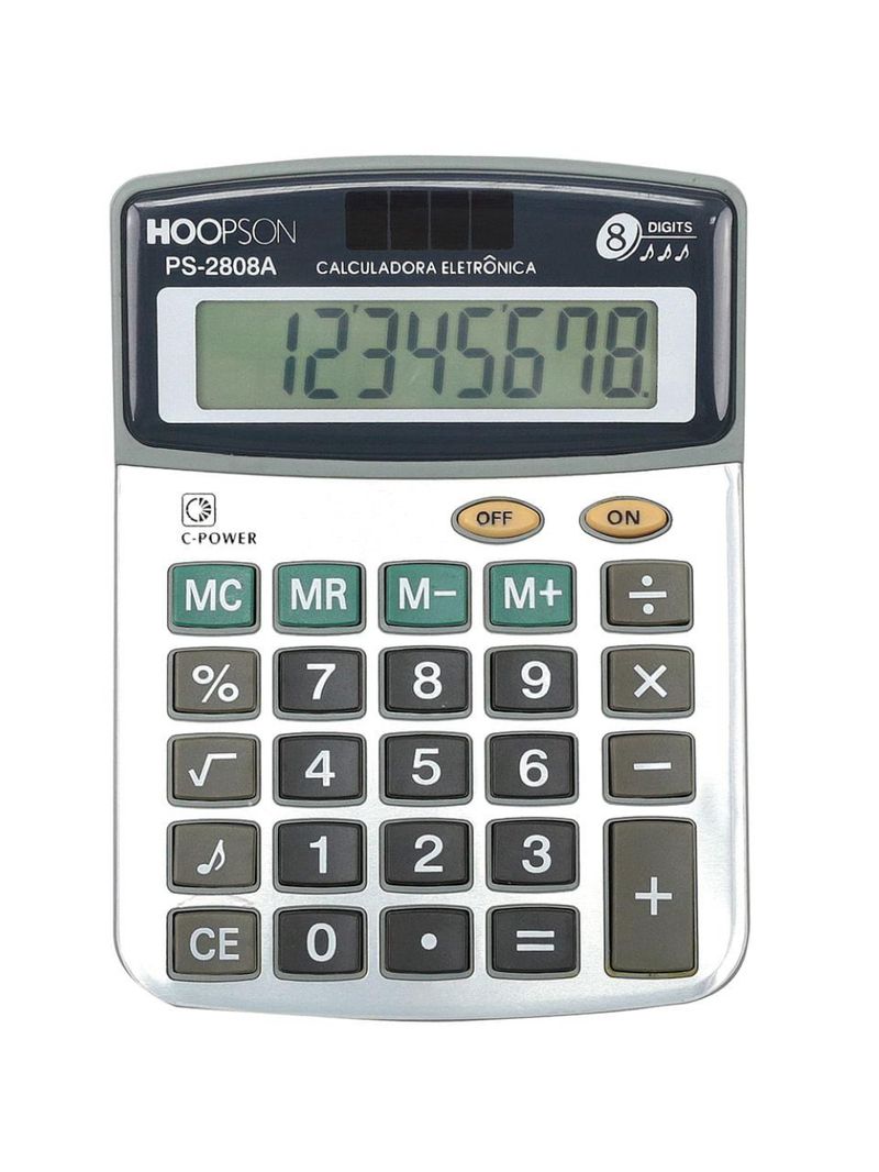 Calculadora eletrônica hoopson ps-2808a