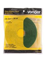 Fita dupla face acrílica 19mmx20m incolor vonder