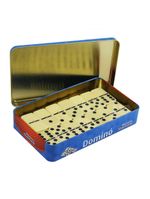 Jogo dominó com estojo em lata 28 peças