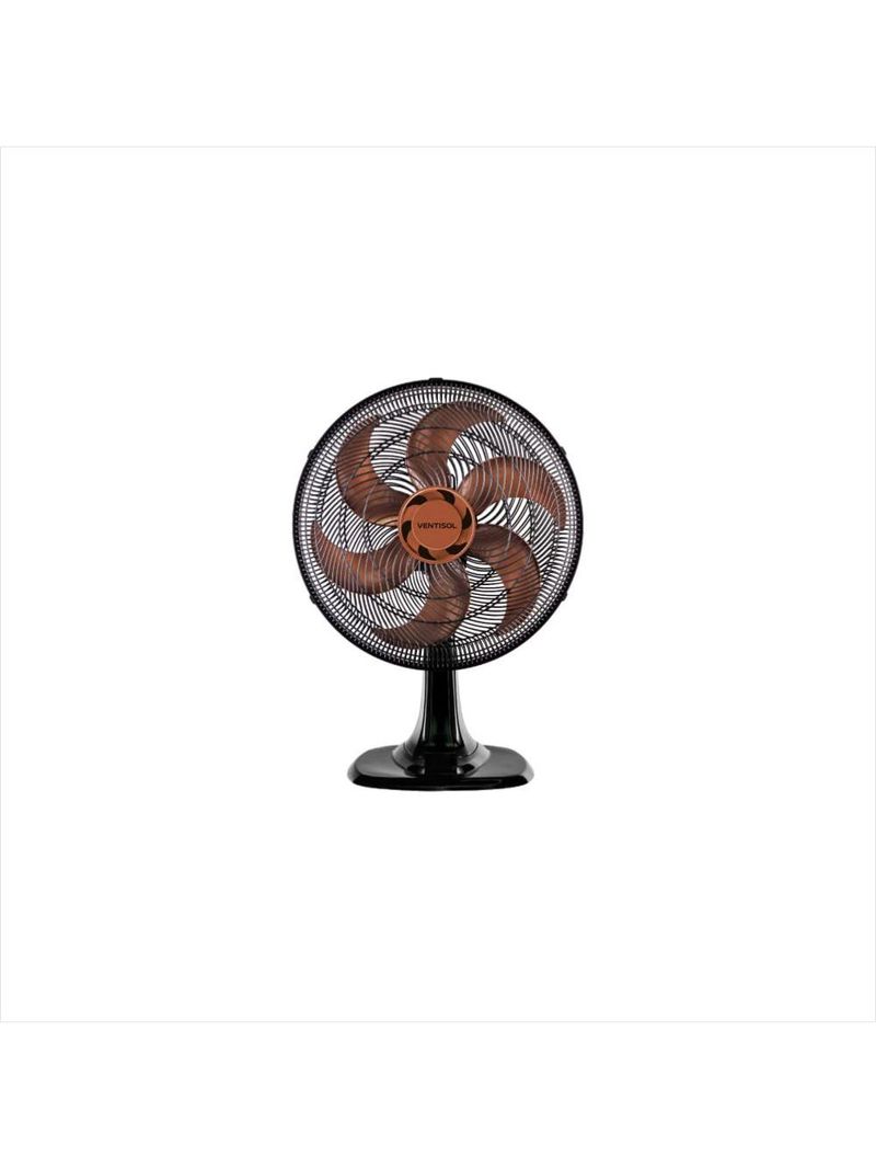 Ventilador oscilante de mesa turbo 40cm bronze 127v premium ventisol