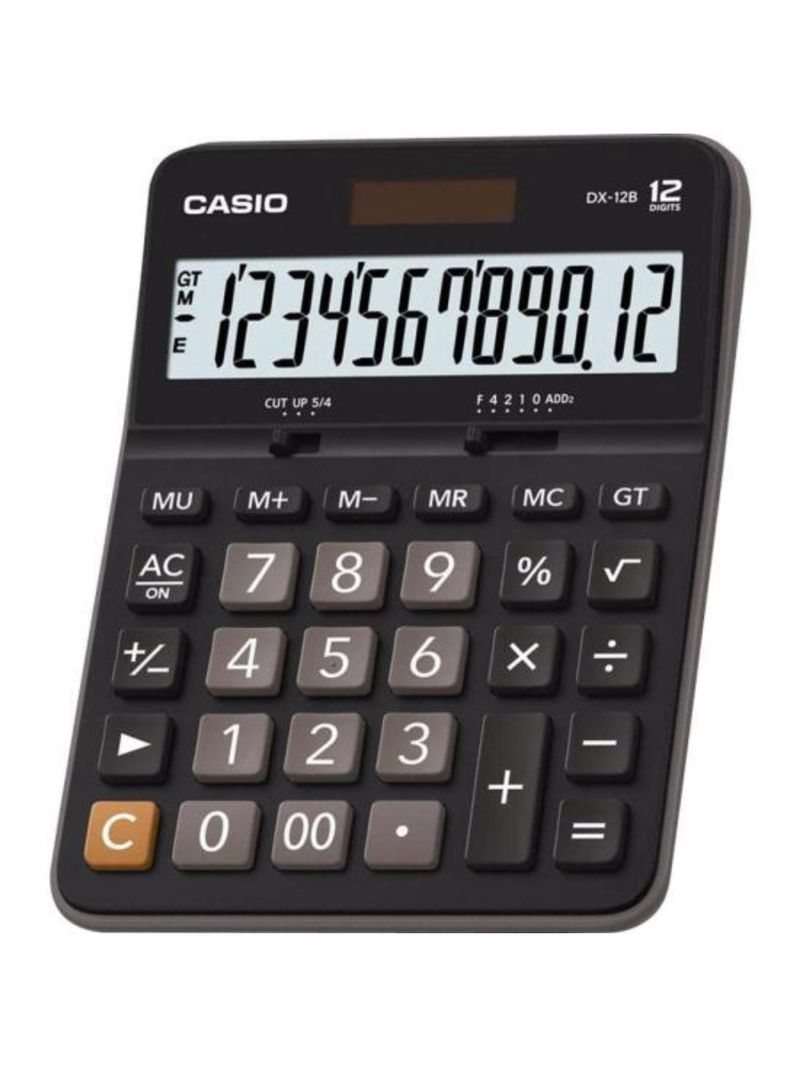 Calculadora de mesa casio dx-12b 12 dígitos preta