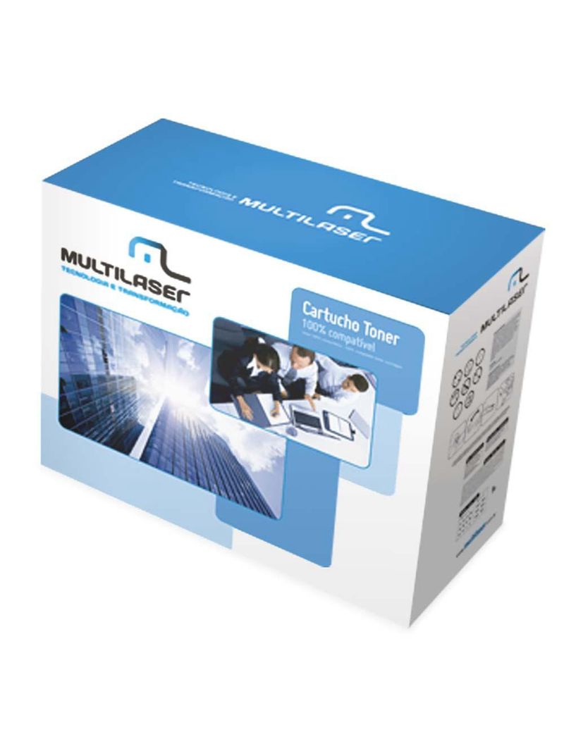 Cartucho toner hp cf283a preto multilaser - ct283