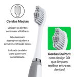 Escova elétrica sônica adulta health pro multi saúde - hc102