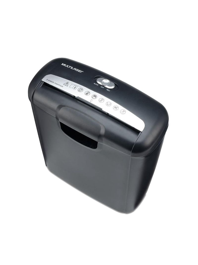 Fragmentadora de papel e cartão 6 folhas em tiras 10l 127v - of009
